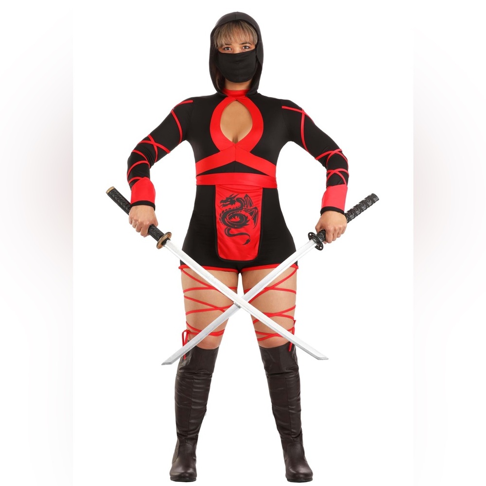 Woman Dragon Ninja 3 piece Costume